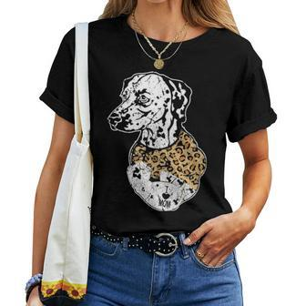Funny Leopard Dalmatian Mom Costume Mothers Day Gift Women T-shirt - Seseable