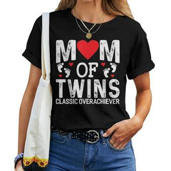 Funny Mom Of Twins Classic Overachiever Twins Mom V2 Women T-shirt - Seseable