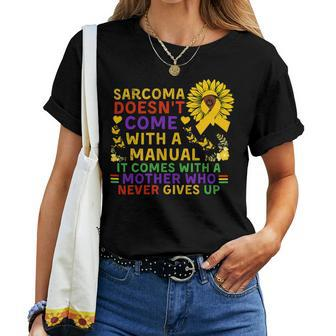 Funny Sarcoma Mother Quote Sunflower With Butterflies Women T-shirt Casual Daily Crewneck Short Sleeve Graphic Basic Unisex Tee - Monsterry AU