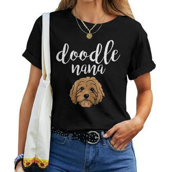 Goldendoodle Nana Doodle Mom Cute Goldendoodle Gift Women T-shirt - Seseable