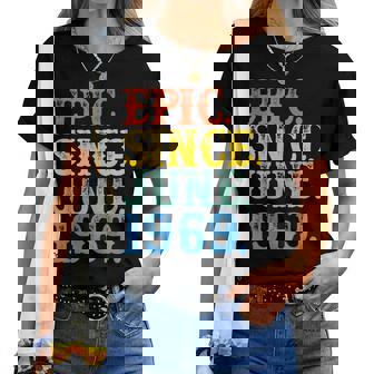 Grunge Epic Since June 1969 Birthday 50 Years Legend Women T-shirt | Mazezy