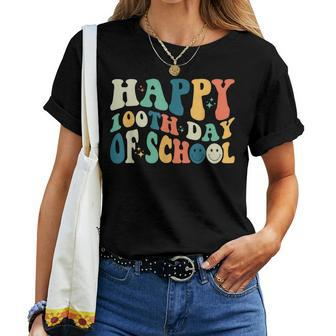 Happy 100Th Day Of School Teacher 100 Days Of School Women T-shirt - Thegiftio UK