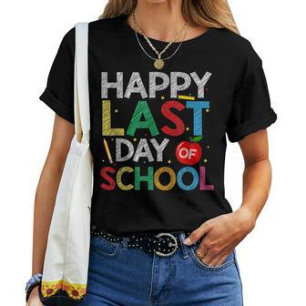Happy Last Day Of School End Of Year Teacher Student Women T-shirt | Mazezy