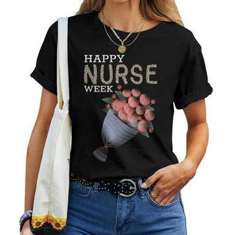Happy National Nurse Week 2023  Nurse Appreciation Week  Women Crewneck Short T-shirt