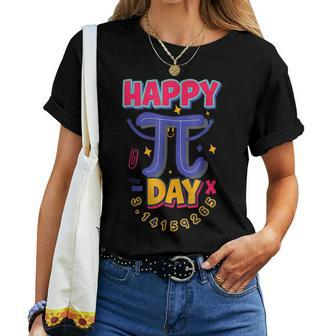 Happy Pi Day 314 Vintage Stem Science Or Math Teacher Women T-shirt - Seseable