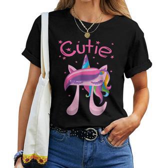 Happy Pie Day Cute Pi Unicorn 314 Stem Math Teacher Women T-shirt | Mazezy