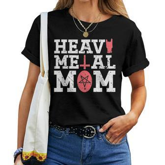 Heavy Metal Mom Mothers Day Rock And Roll Concert Music Women T-shirt - Seseable