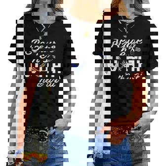 Because Hes Worth The Wait Air Force Wife Women T-shirt | Mazezy