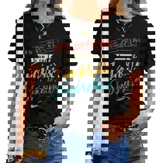 Its Official Im The Favorite Stepbrother From Sister Women T-shirt | Mazezy