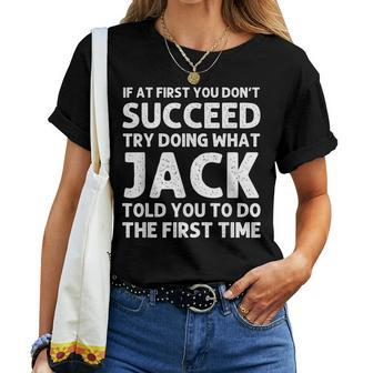 Jack Gift Name Personalized Birthday Funny Christmas Joke Women T-shirt - Seseable
