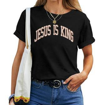 Jesus Is King Love Like Jesus Aesthetic Retro Vintage Women Women T-shirt | Mazezy