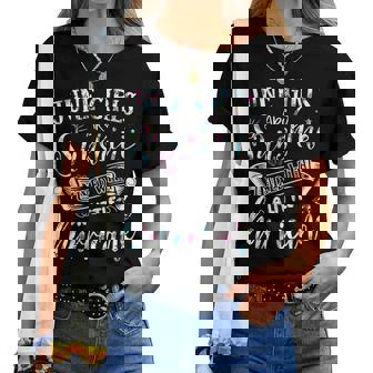 June Girls Are Sunshine Mixed Little Hurricane Floral Women T-shirt | Mazezy
