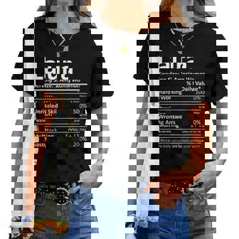 Laura Nutrition Personalized Name Christmas Idea Women T-shirt | Mazezy