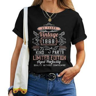 Made In 1969 50 Years Old Vintage 50Th Birthday Women T-shirt | Mazezy
