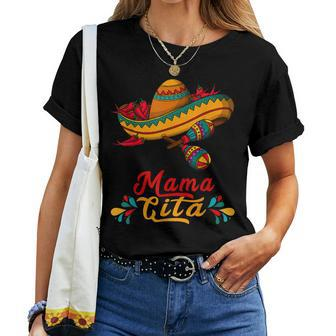 Mamacita Cinco De Mayo Taco Fiesta Mom Mexican Women T-shirt | Mazezy