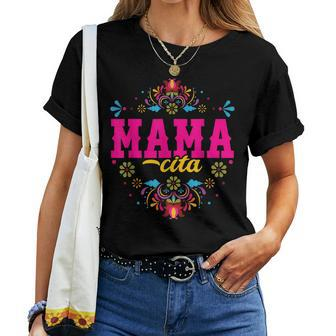 Mamacita First Fiesta Birthday For Women - Cactus Sombrero Women T-shirt | Mazezy