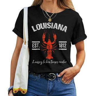 Mardi Gras Louisiana Crawfish New Orleans Men Women V2 Women T-shirt - Seseable