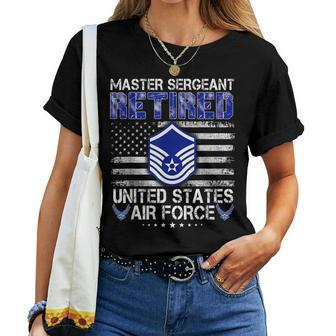 Master Sergeant Retired Air Force Military Retirement Women T-shirt | Mazezy