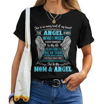 Memory Of Parents In Heaven For Daughter Son Loss Mom Women T-shirt | Mazezy AU