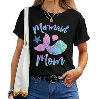 Mermaid Mom T Shirt Birthday Squad For Women Girls Women T-shirt | Mazezy