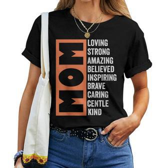Mom Loving Strong Amazing Best Mom Ever Mothers Day Women  Women T-shirt Casual Daily Crewneck Short Sleeve Graphic Basic Unisex Tee
