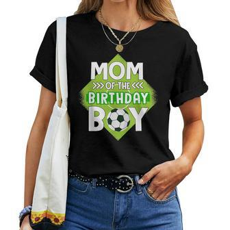 Mom Of The Birthday Boy Soccer Mom  For Birthday Boy  Women T-shirt Casual Daily Crewneck Short Sleeve Graphic Basic Unisex Tee