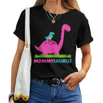 Mommysaurus Dinosaur Mommy Mama Saurus Women T-shirt | Mazezy