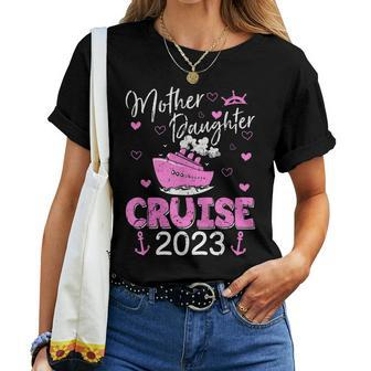 Mother Daughter Cruise 2023 Family Vacation Trip Matching  Women T-shirt Casual Daily Crewneck Short Sleeve Graphic Basic Unisex Tee