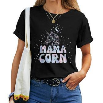 Mothers Day Unicorn Mom Mamacorn  Women T-shirt Casual Daily Crewneck Short Sleeve Graphic Basic Unisex Tee