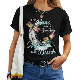 This Nana Lover Her Grandkids To The Moon And Back Women T-shirt - Seseable