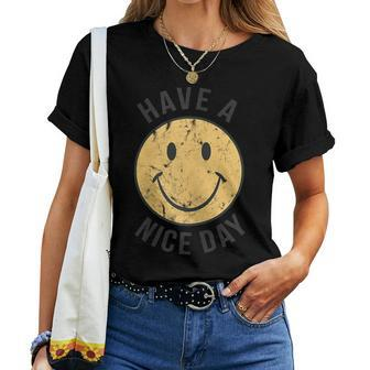 Womens Have A Nice Day Shirt 70S Retro Tshirt 70S Graphic Tee Women T-shirt | Mazezy