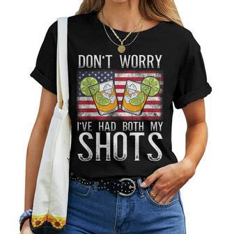 Do Not Worry Ive Had Both My Shots Two Shots Saying Women T-shirt | Mazezy