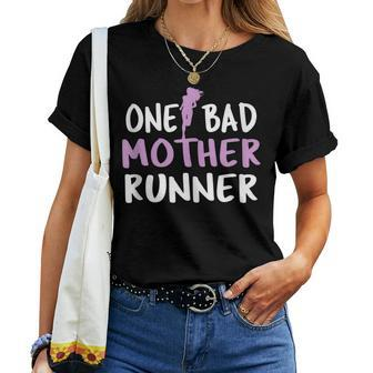 One Bad Mother Runner Marathon 5K Women T-shirt - Thegiftio UK