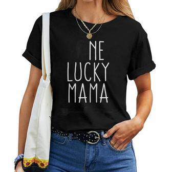 Womens One Lucky Mama Arrow Shirt St Patricks Day Mom Mother Women T-shirt | Mazezy