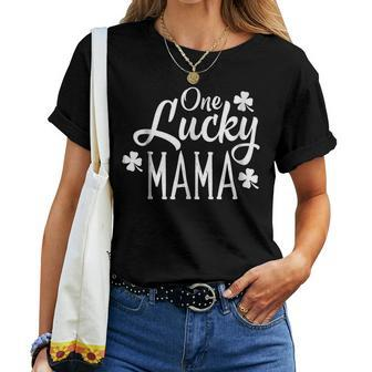One Lucky Mama Clover Women Shirt St Patricks Day Mom Mother Women T-shirt | Mazezy AU