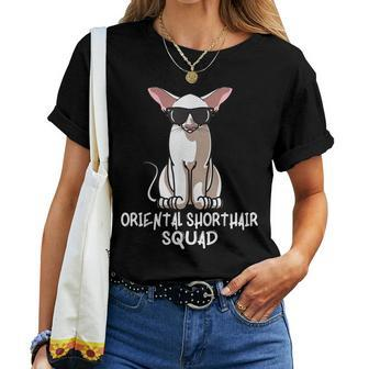 Oriental Shorthair Squad Cat Mom Squad Women T-shirt | Mazezy CA