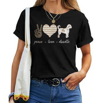 Peace With Love Doodle Mom Doodle Lover Doodle Mama Women T-shirt | Mazezy AU