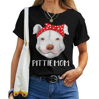 Pitbull Dog Lovers Pittie Mom Pit Bull Women T-shirt - Thegiftio UK