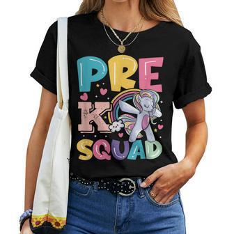 Pre K Squad Rocks First Day Back To School Primary Teacher Women T-shirt | Mazezy CA
