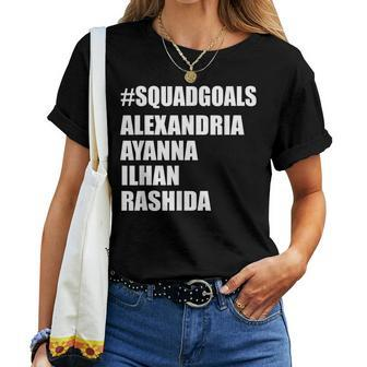Protest Trump Democrat Women Progressive Squad Goals Women T-shirt | Mazezy