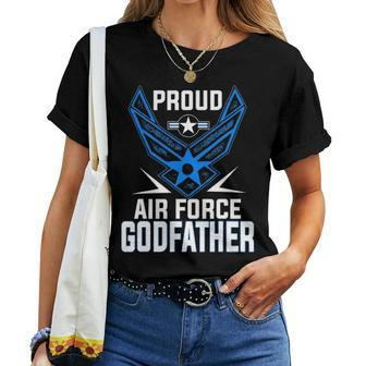 Proud Air Force Godfather Veteran Pride Women T-shirt - Seseable