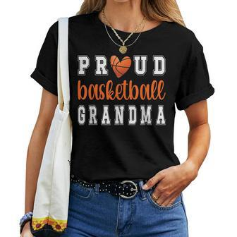 Proud Basketball Grandma Grandmother Of Basketball Player Women T-shirt | Mazezy