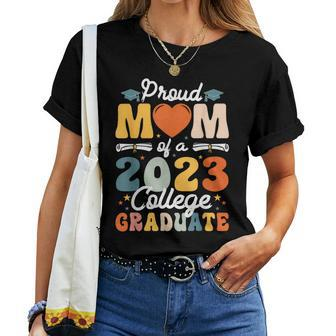 Proud Mom Of A 2023 College Graduate Party 23 Mommy Women T-shirt | Mazezy
