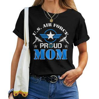 Proud Mom Us Air Force Usaf Veteran Women T-shirt | Mazezy