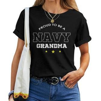 Proud Navy Grandma Military Pride T Women T-shirt | Mazezy