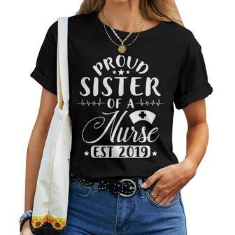 Proud Nurse Sister Est 2019 Graduation Women T-shirt | Mazezy