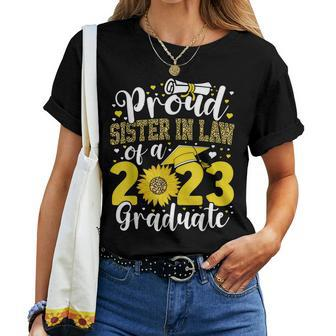 Proud Sister In Law Of A 2023 Graduate Sunflower Women Women T-shirt | Mazezy