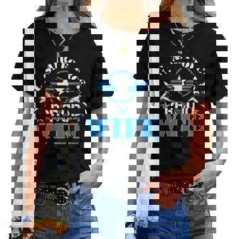 Proud Wife Us Air Force Usaf Veteran Women T-shirt | Mazezy