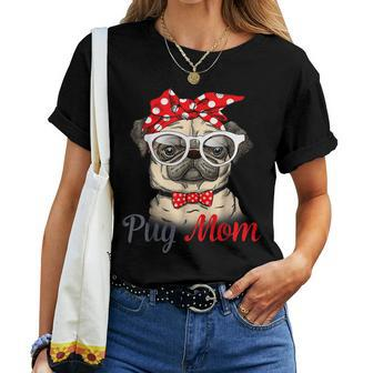 Pug Mom Pug Women T-shirt | Mazezy