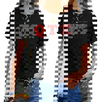 Q T Pi Cutie Pie Vintage Pi Day T Shirt For Women Women T-shirt | Mazezy